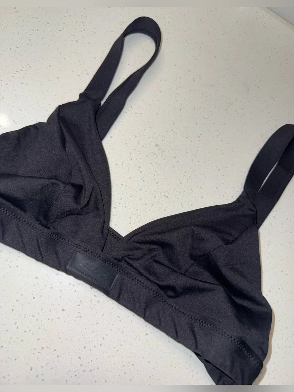 SKIMS Black Triangle Swim Bikini Set